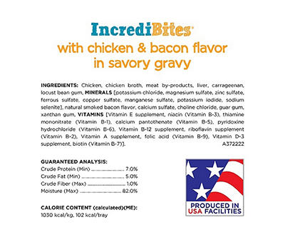 IncrediBites Chicken & Bacon Paté Wet Dog Food, 3.5 Oz.