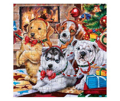 Jingle Pups 100-Piece Jigsaw Puzzle