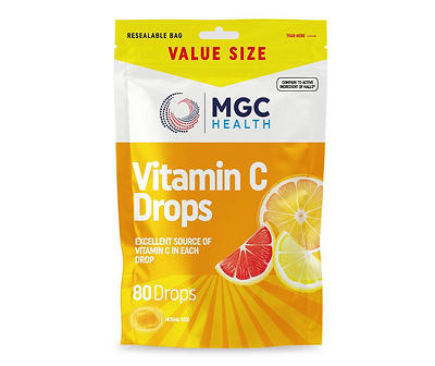 Vitamin C Citrus Cough Drops, 80-Count