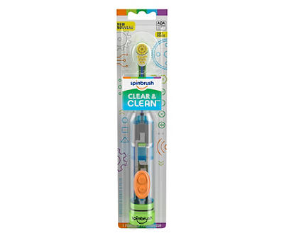 Spinbrush Clear & Clean Battery Powered Toothbrush