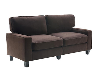Palisades 73" Dark Brown Sofa