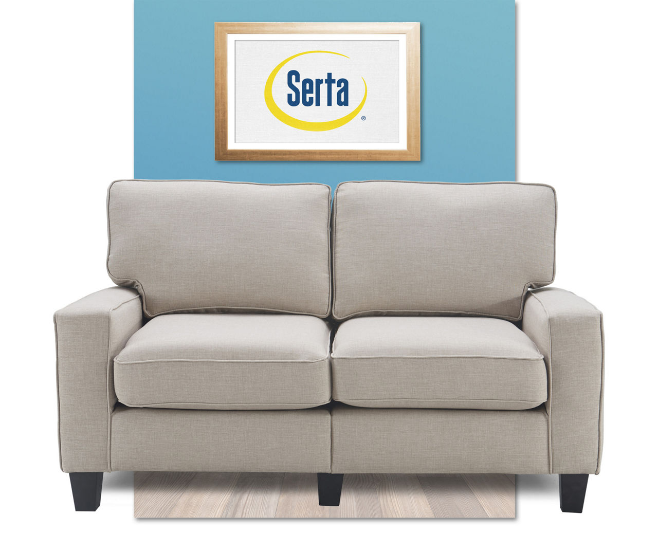 Palisades Light Gray Loveseat