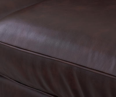 Palisades 78" Chestnut Bonded Leather Sofa
