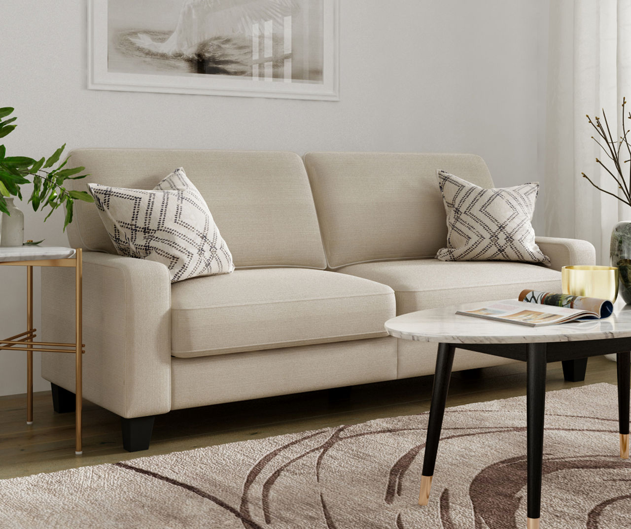 Palisades 78" Buckwheat Sofa