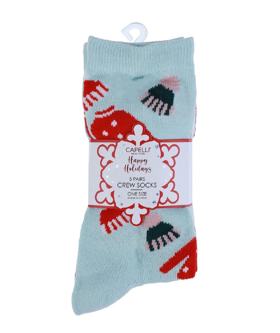 Sweaters & Hot Cocoa 5-Pair Crew Socks Set