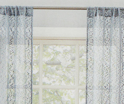 Tinsley Haze Boucle Light-Filtering Rod Pocket Curtain Panel, (84")