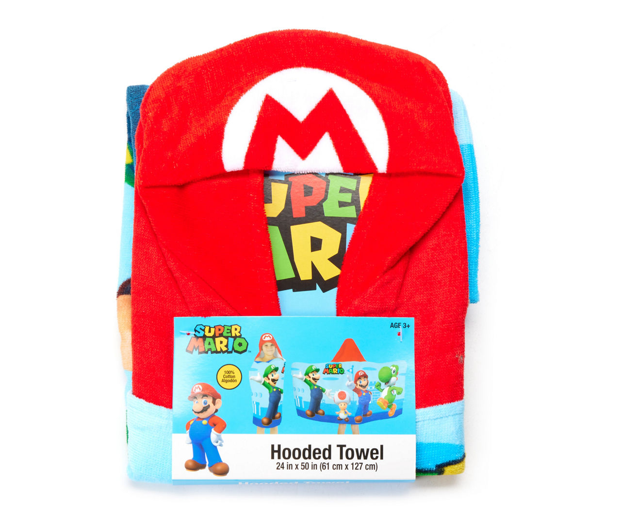 Super mario 2024 hooded towel