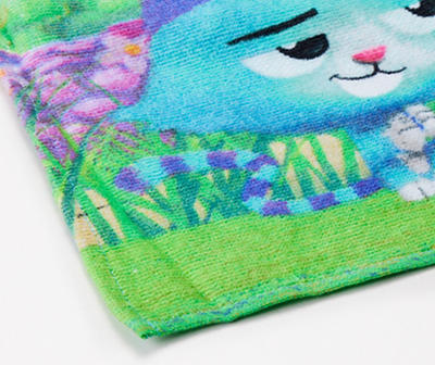 Pink Cat Hooded Towel