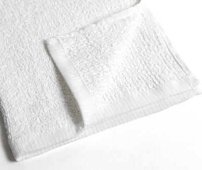 White Terry Bar Mop Towels, 12-Pack