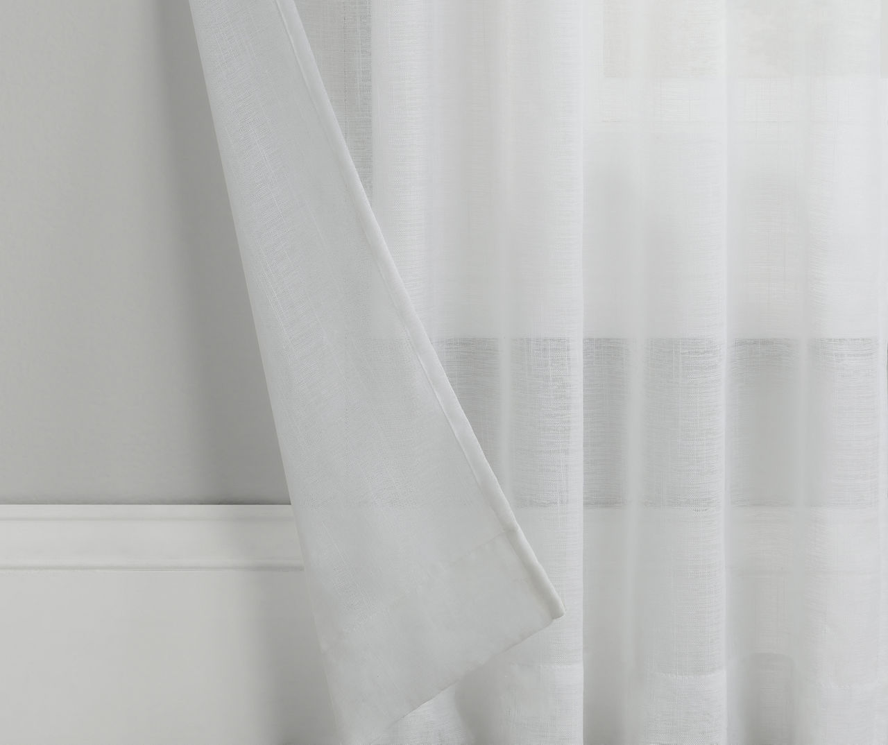 Broyhill White Drop Cloth Curtain Panel Pair, (84