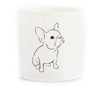Afternoon Rain 2-Wick French Bull Dog Candle, 14 Oz.