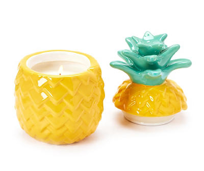 Island Pineapple Ceramic Candle, 10 Oz.