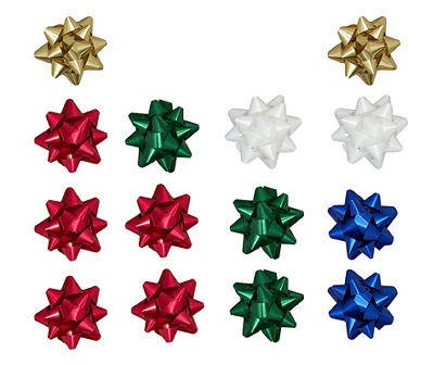 Multi-Color Gift Bows, 14-Pack