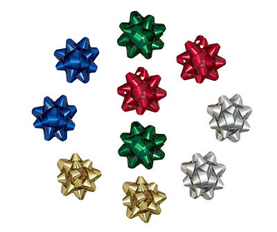 Multi-Color Gift Bows, 10-Pack