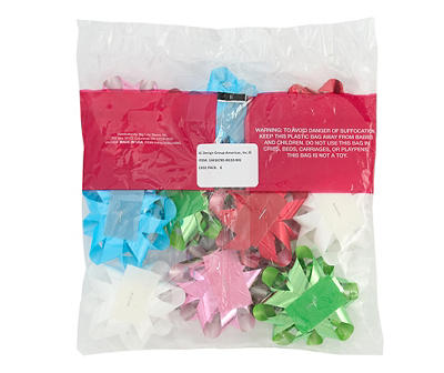Bright Multi-Color Gift Bows, 10-Pack