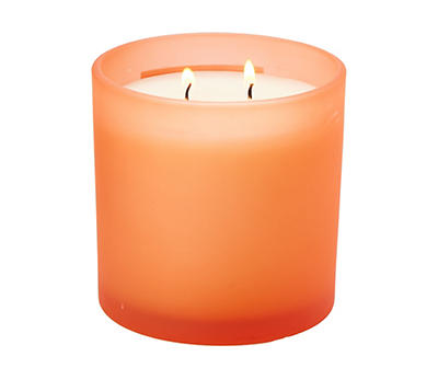 Spring Blossom 2-Wick Frosted Glass Candle, 14 Oz.