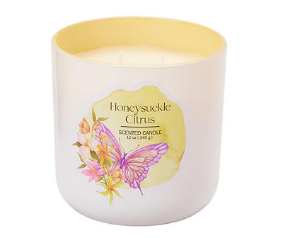 Honeysuckle Citrus 2-Wick Candle, 12 Oz.