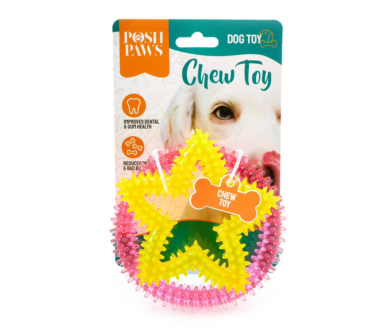 FRISCO Easter TPR Bone Squeaky Dog Toy, Medium/Large, 2 count