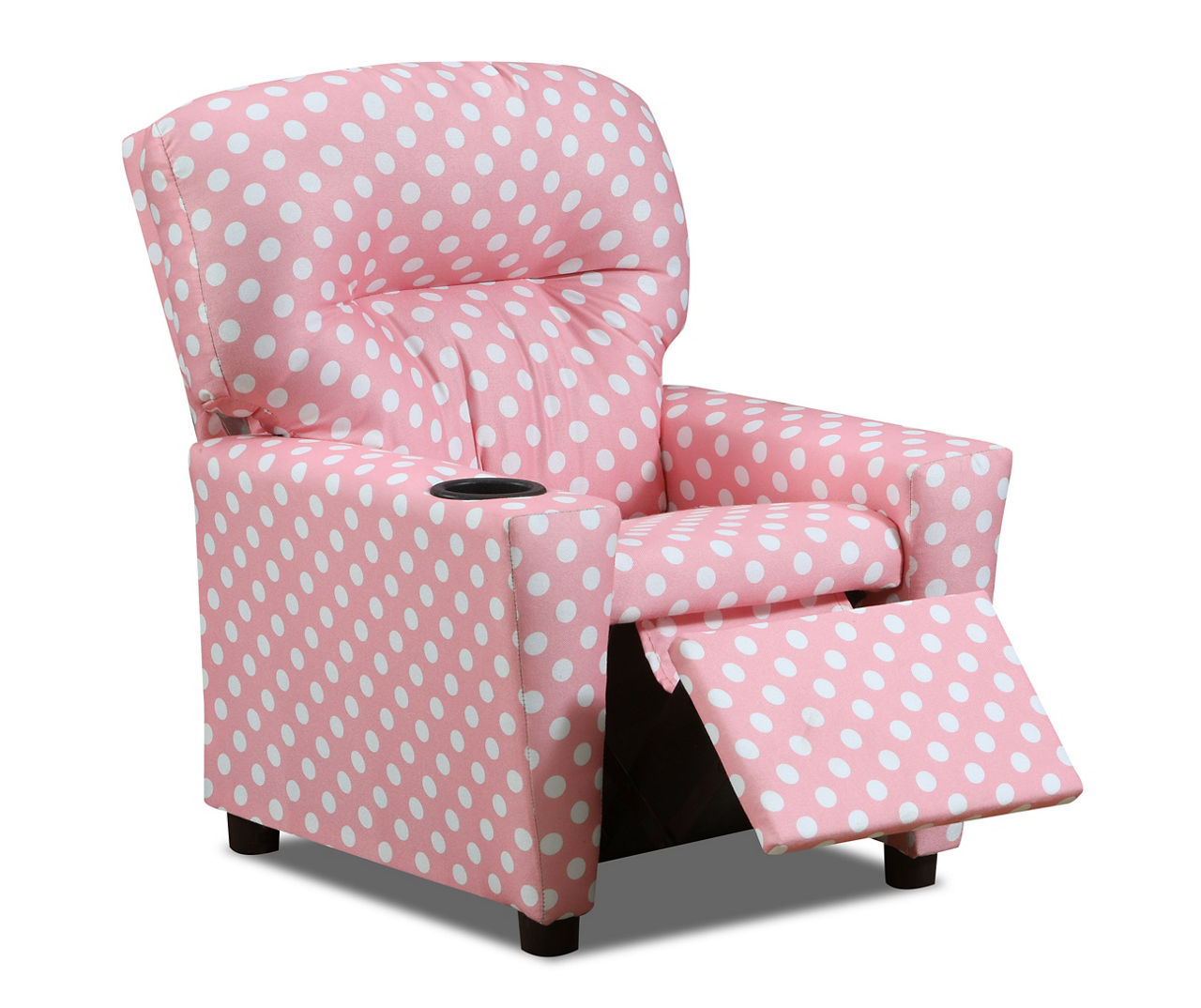 Pink Polka Dot Kids Recliner