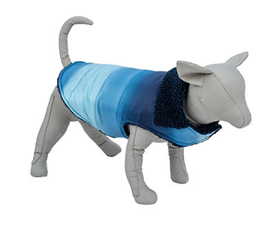 Pet Small Blue Ombre Puffer Vest