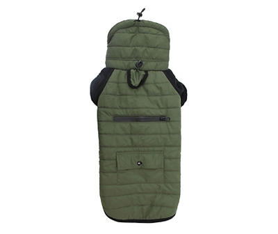 Pet X-Large Green Quilted Jacket