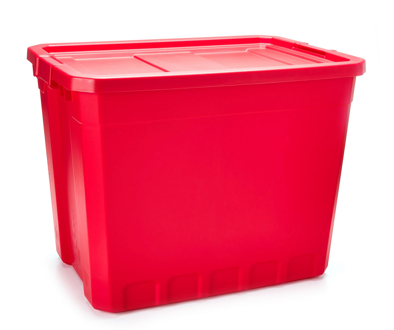 Sterilite 27-gallon Large Stackable Rugged Storage Tote Container With Red  Latching Clip Lid For Garage, Attic, Worksite, Or Camping, Black : Target