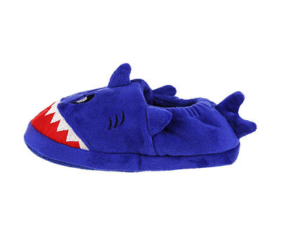 Toddler L Blue Shark Moccasin Slipper
