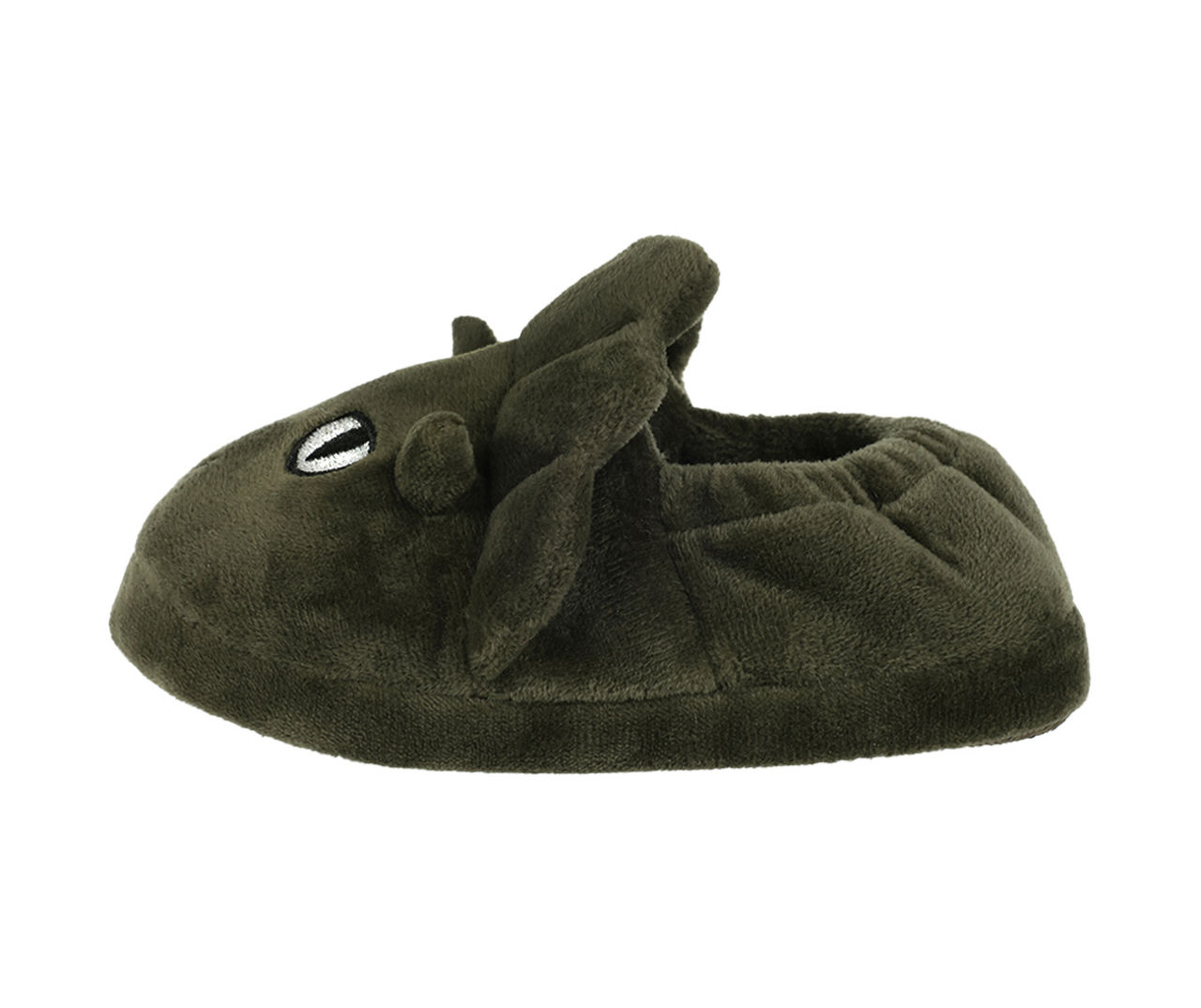 Toddler L Dark Green Dino Moccasin Slipper