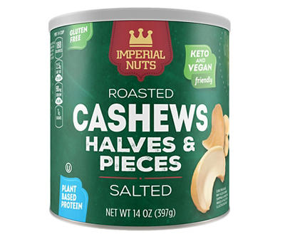 Salted Cashew Halves & Pieces, 14 Oz.
