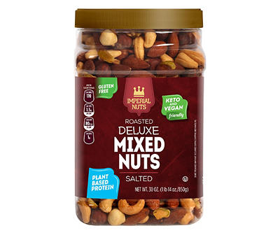Roasted & Salted Deluxe Mixed Nuts, 30 oz.