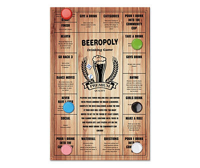 Adult Beeropoly Bottoms Up Board Game
