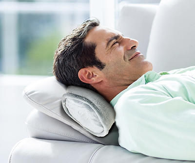 Gray Massager Roll Pillow