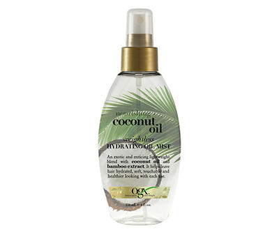 Nourishing + Coconut Oil Weightless Hydrating Oil Hair Mist, 4 Oz.