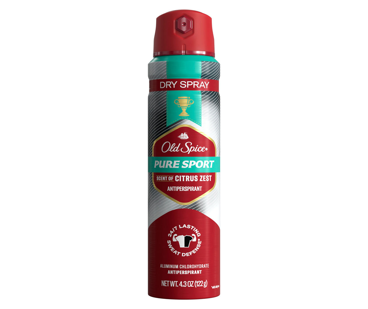 Old Spice Pure Sport Antiperspirant & Deodorant Dry Spray, 4.3 Oz