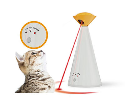 Rotating Laser Pet Play Tower