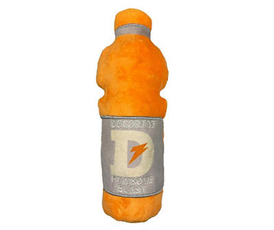 Orange Dogoraide Bottle Cruncher Dog Toy