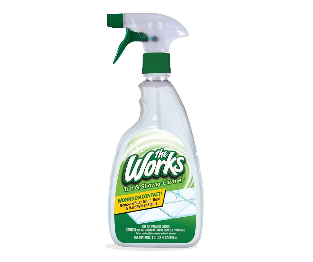The Works Tub & Shower Cleaner Spray, 32 Oz.