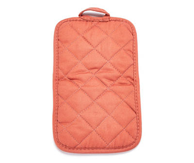 Rust Quilted Cotton Pot Holder