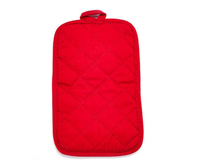 Red Quilted Cotton Pot Holder
