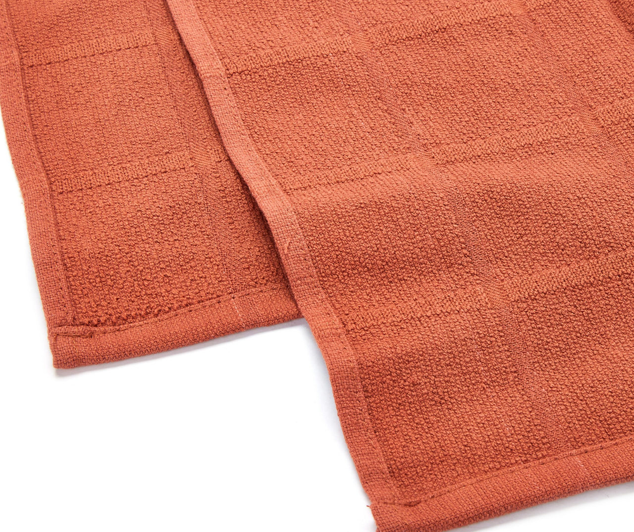 Our Table Solid Kitchen Towels in Rust Set of 2 - Each