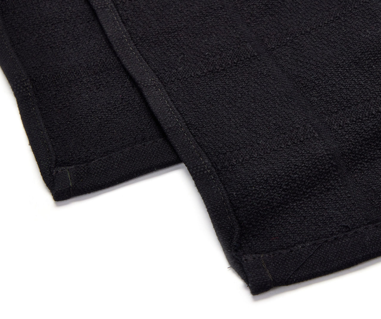 Dark Ivy Grid-Texture Cotton Kitchen Towels, 2-Pack