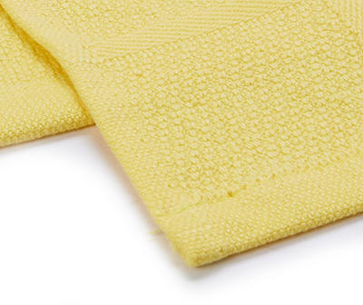 Yellow Textured Grid Dishcloths, 2-Pack