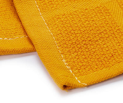 Orange Textured Grid Dishcloths, 2-Pack