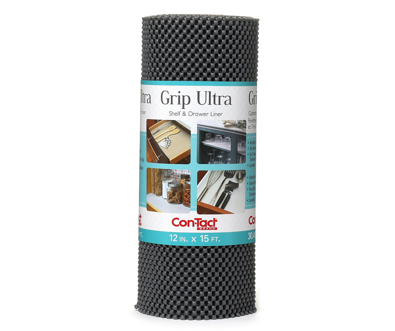 Con-Tact Extra Grip Ultra 12 x 15' Dark Gray Shelf & Drawer Liner | Big Lots