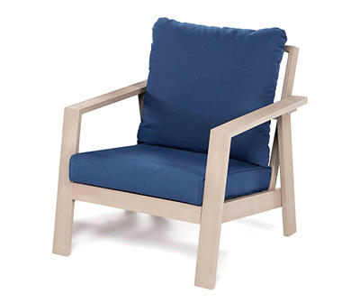 Birchcrest Wood Look Cushioned Patio Chair