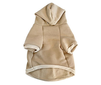Pet Small "Sunday is for Snuggling" Khaki Hoodie