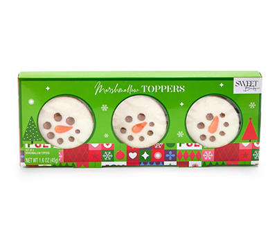 Snowman Marshmallow Toppers, 3-Pack
