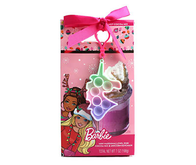 Barbie Color-Changing Pink Hot Cocoa Mix & Unicorn Popper Set