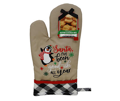 "Santa I've Been Good-ish All Year" Oven Mitt & Cookie Mix, 10 Oz.