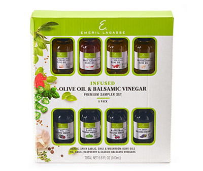 Infused Olive Oil & Balsamic Vinegar Sampler Set, 5.6 Fl. Oz.